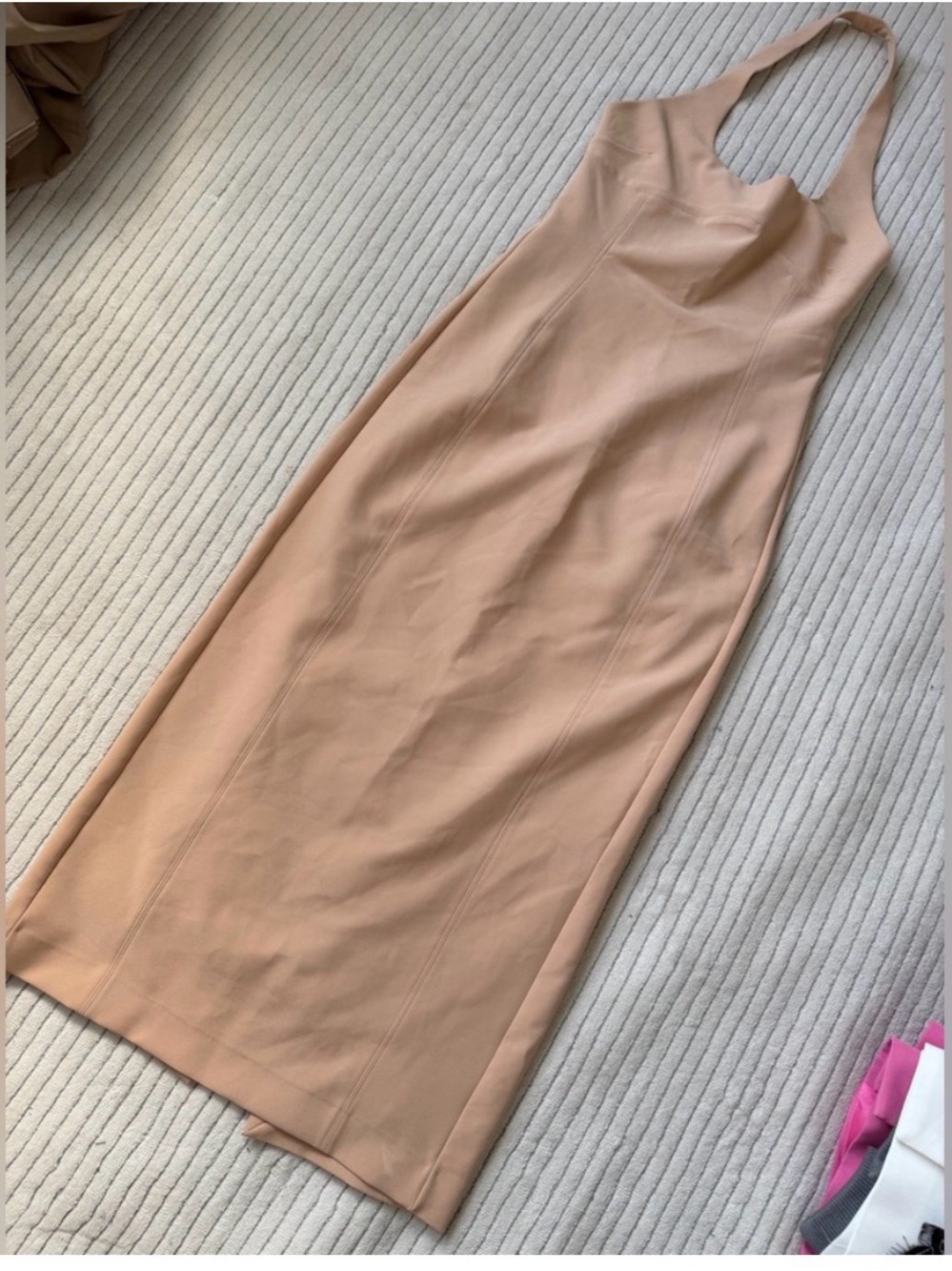 Zara Blush Halter Maxi Dress